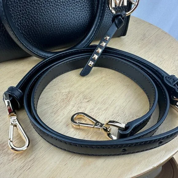 Michael Kors Small Black Pebbled Leather Kris Satchel - Picture 9 of 16